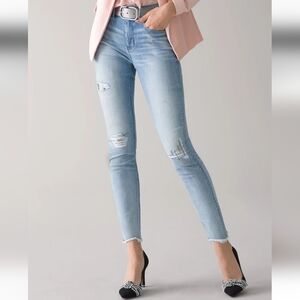 WHBM | High-Rise Everyday Soft Denim™ Novelty Destructed Skinny Jeans